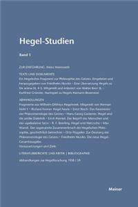 Hegel-Studien / Hegel-Studien Band 1 (1961)