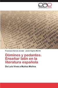 Dómines y pedantes. Enseñar latín en la literatura española