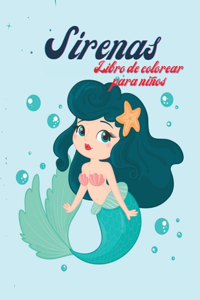 Sirenas Libro de colorear para niños