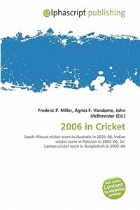 2006 in Cricket