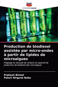 Production de biodiesel assistée par micro-ondes à partir de lipides de microalgues