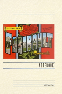 Vintage Lined Notebook Greetings from Faribault