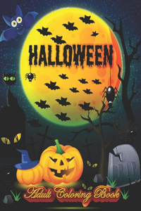 Halloween Adult Coloring Book