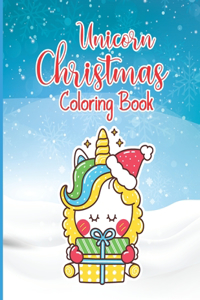 Unicorn Christmas Coloring Book