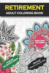 Retirement Adult Coloring Book