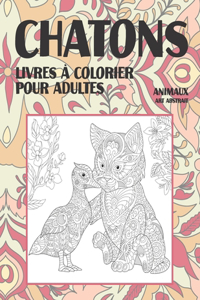 Livres à colorier pour adultes - Art abstrait - Animaux - Chatons