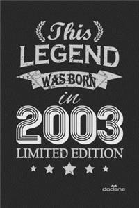 This Legend was born in 2003 LIMITED EDITION