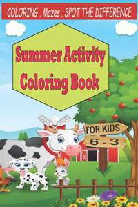Summer Activity Coloring Book
