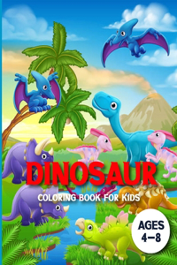 Dinosaur Coloring books for kids Ages 4-8