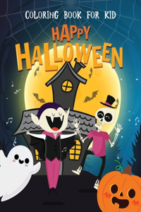 Happy Halloween Coloring Book For Kid