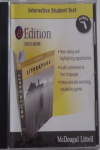 McDougal Littell Literature: Eedition DVD-ROM American Literature FL 2009