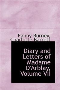Diary and Letters of Madame d'Arblay, Volume VII