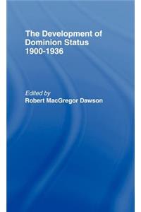 Development of Dominion Status 1900-1936