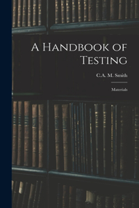 Handbook of Testing