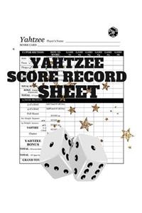 Yahtzee Score Record Sheet