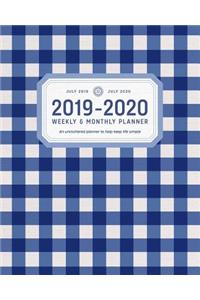 Buffalo Check - Planner 2019 - 2020 Weekly and Monthly Diary: July 2019 to July 2020 Academic Organizer, Diary and Calendar Schedule