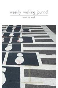 weekly walking journal, week by week