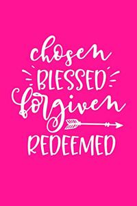 Chosen Blessed Forgiven Redeemed: Mother Daughter Journal 6"x9" Fun Book For Mothers to Complete and Give to Her Daughter