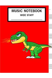 Music Notebook Wide Staff