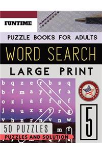 Word Search Puzzle Books for Adults Large Print