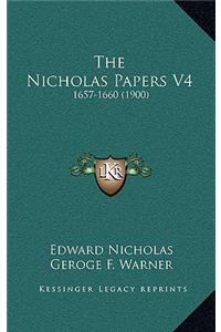 The Nicholas Papers V4