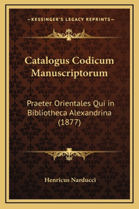 Catalogus Codicum Manuscriptorum