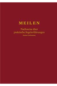 Meilen - Nachweise über praktische Segelerfahrungen; Seatime Confirmations