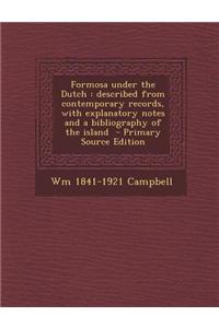 Formosa Under the Dutch