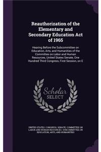 Reauthorization of the Elementary and Secondary Education Act of 1965