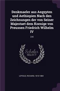 Denkmaeler aus Aegypten und Aethiopien Nach den Zeichnungen der von Seiner Majestaet dem Koenige von Preussen Friedrich Wilhelm IV