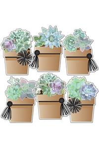 Simply Stylish Potted Succulents Cutouts