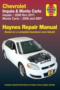 Chevrolet Impala (2006-2011) & Monte Carlo (2006-2007) Haynes Repair Manual (USA)