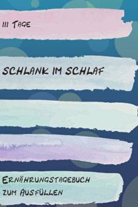 111 Tage Schlank im Schlaf - Ernährungstagebuch zum Ausfüllen
