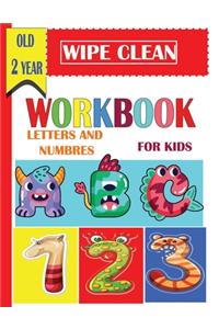 wipe clean workbook letters and numbers for kids old 2 year