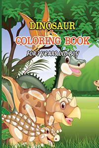 Dinosaur Coloring Book for 7 Years Old Boy
