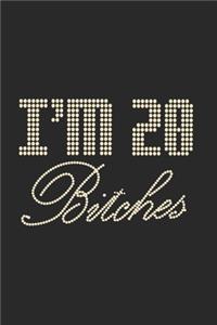 I'm 20 Bitches Notebook Birthday Celebration Gift Lets Party Bitches 20 Birth Anniversary