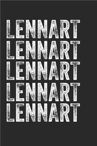 Name LENNART Journal Customized Gift For LENNART A beautiful personalized