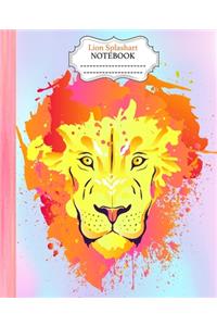 Lion Splashart Notebook