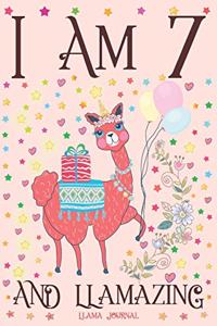 Llama Journal I am 7 and Llamazing