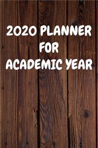 2020 Planner for Academic Year