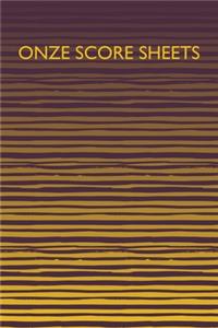 Onze Score Sheets