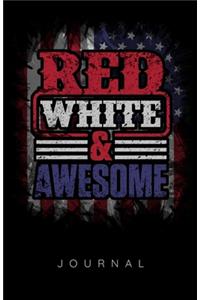 Red White & Awesome Journal