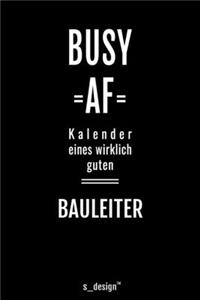 Kalender 2020 für Bauleiter