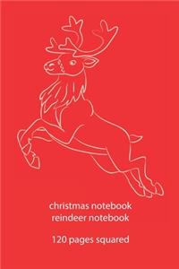 christmas notebook reindeer notebook
