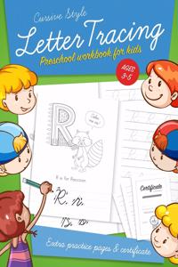 Letter Tracing Preschool workbook for kids ages 3-5