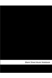 Blank Sheet Music Notebook
