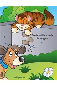 Lindos gatitos y gatos libro para colorear 4