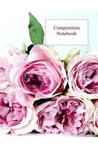 Composition Notebook: Wedding Roses, College Ruled Composition Book for School Studies and Personal Journaling.