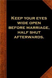 2019 Weekly Planner Ben Franklin Quote Marriage Vintage Style