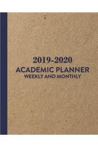 2019-2020 Academic Planner Weekly and Monthly